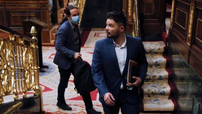 Gabriel Rufián y Pablo Iglesias