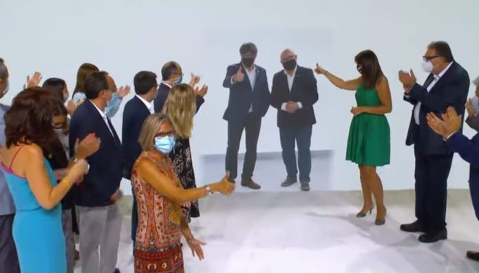 Un momento de la finalización del primer congreso de Junts, este sábado.