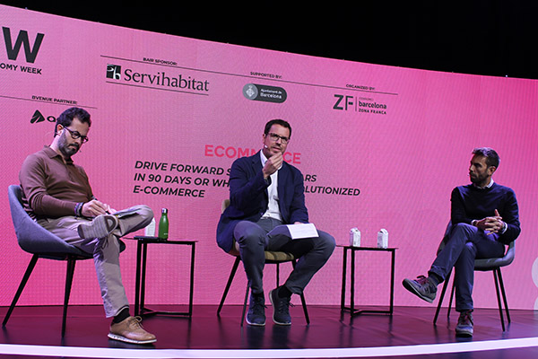 Enric Jové, CEO de Mc Cann Barcelona; Jordi Aguasca, director de Acció - Startup Catalunya y Jaume Gomà, CEO de Ulabox.