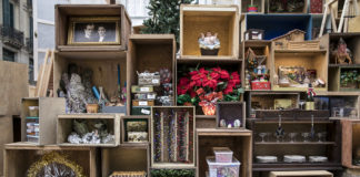 Vista de uno de los controvertidos pesebres del Ayuntamiento de Barcelona en tiempos de Ada Colau.