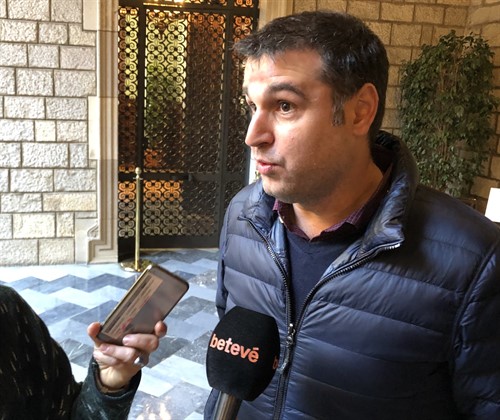 Roger Pallarols, presidente del Gremi de Restauració de Barcelona, en una comparecencia reciente. Foto: Europa Press.