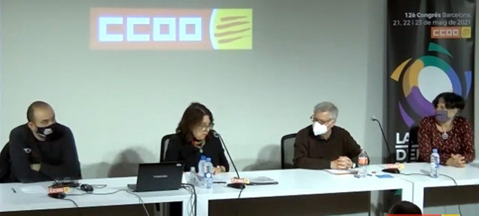 De izquierda a derecha: Javier Pacheco; Mercedes García Aran; Alfons Labrador y Dolors Llobet.