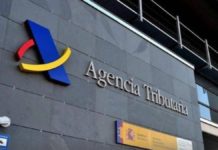 Fachada de la sede de la Agencia Tributaria.