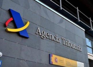 Fachada de la sede de la Agencia Tributaria.