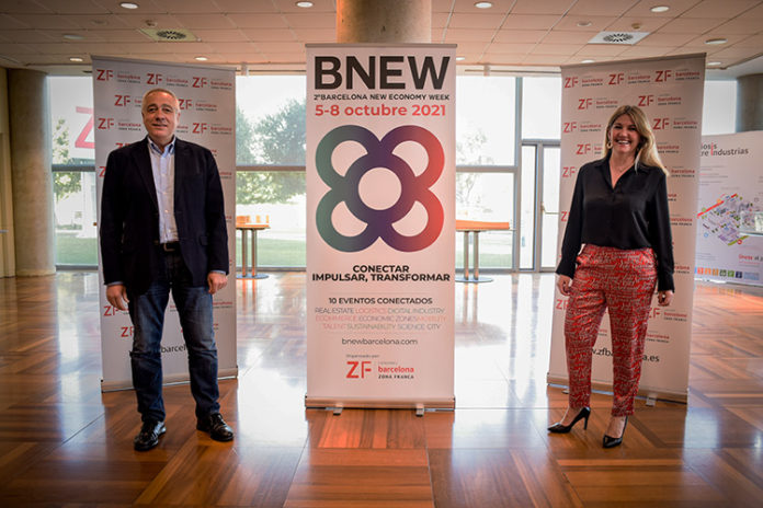 Pere Navarro y Blanca Sorigué,, durante la presentación de esta mañana. Foto: El Consorci.