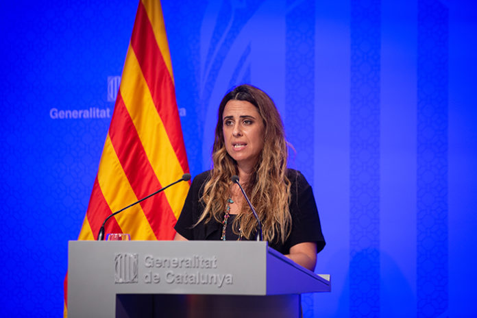 Patrícia Plaja, portavoz del Govern, en una comparecencia reciente. Foto: Europa Press.