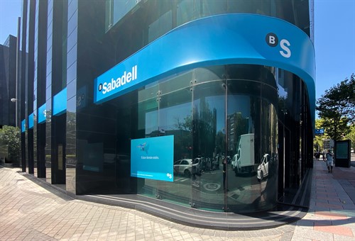 Edificio de la sede del Banco Sabadell en Madrid Foto: Europa Press.