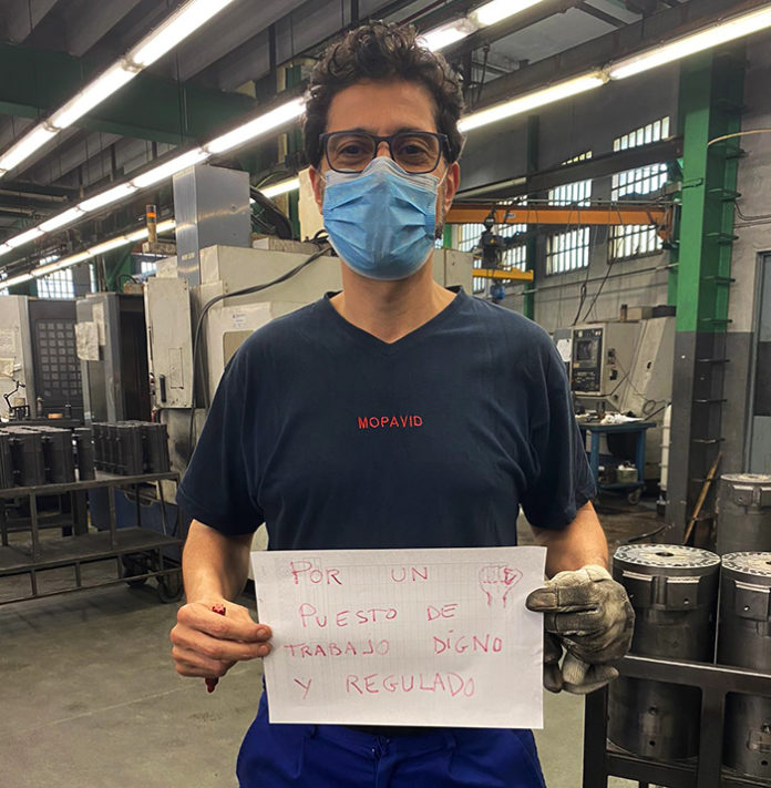 Los trabajadores denuncian que la empresa aún no les ha pagado varias nóminas. Foto: twitter CCOO.