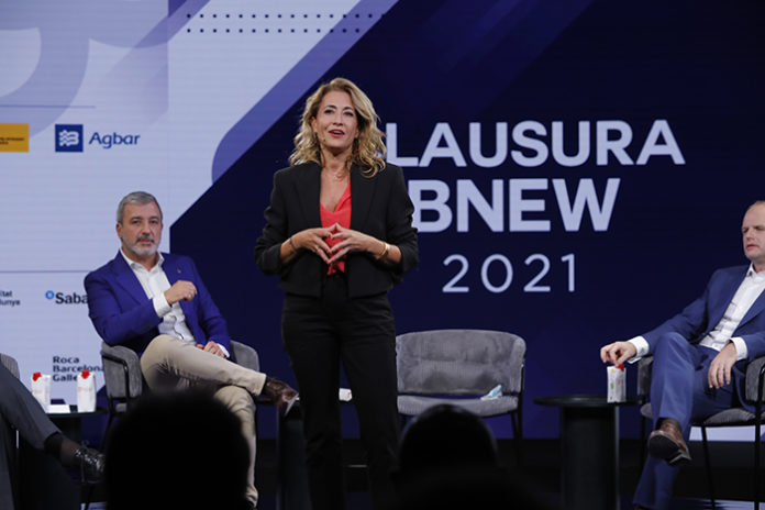La ministra de Transportes, Movilidad y Agenda Urbana, Raquel Sánchez, durante la clausura de BNEW 2021. Foto: el Consorci.