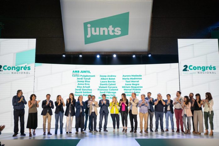 La cúpula de Junts elegida en el congreso del partido celebrado en junio de 2022