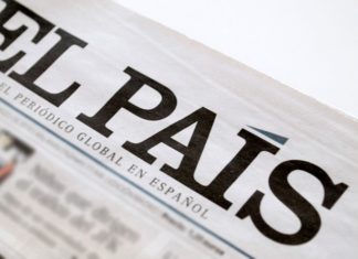 Cabecera de El País.