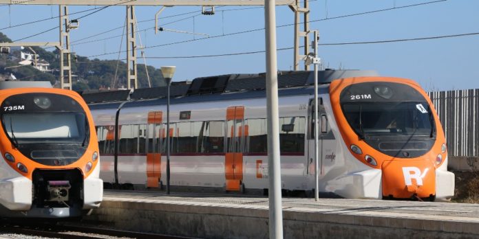 Vagón de uno de los trenes de Rodalies.