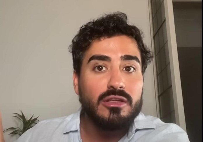 El líder de Se Acabó la Fiesta, Alvise Pérez. YOUTUBE.