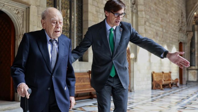 Jordi Pujol y Salvador Illa se reunieron en el Palau de la Generalitat en septiembre
