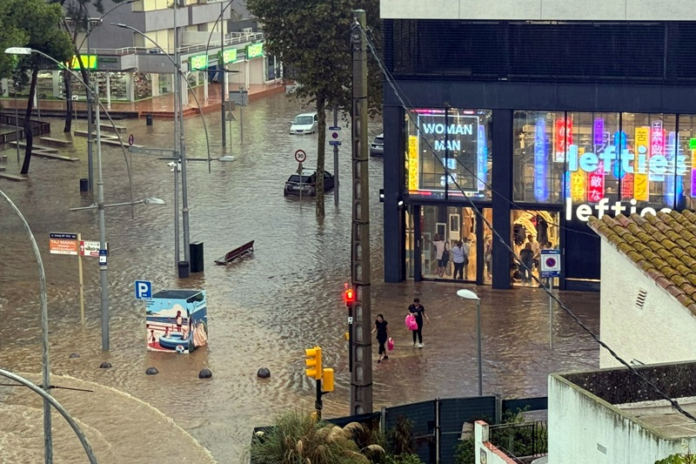 El centro de Platja d'Aro se inundó meses atrás por otra DANA.