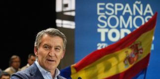 El líder del PP, Alberto Núñez Feijóo, en unas jornadas del partido celebradas en Valladolid.