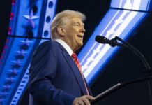 El presidente de los EEUU, Donald Trump, durante un acto político.