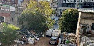 Asentamiento de chabolas en el barrio de Vallcarca.