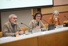 De izquierda a derecha, Albert Planes, Clara Pareja y Cristina Vallès.