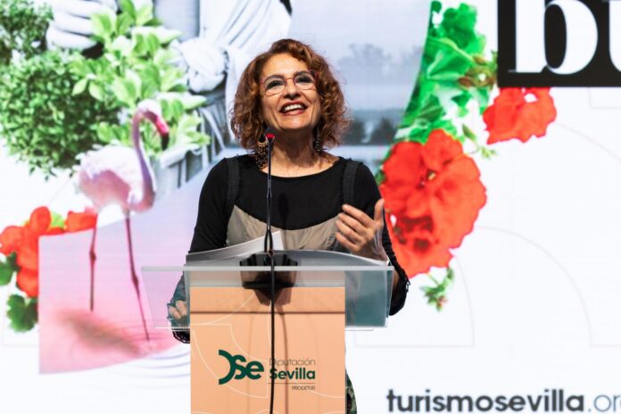 La vicepresidenta del Gobierno y ministra de Hacienda, María Jesús Montero, en un acto celebrado el pasado mes de enero.