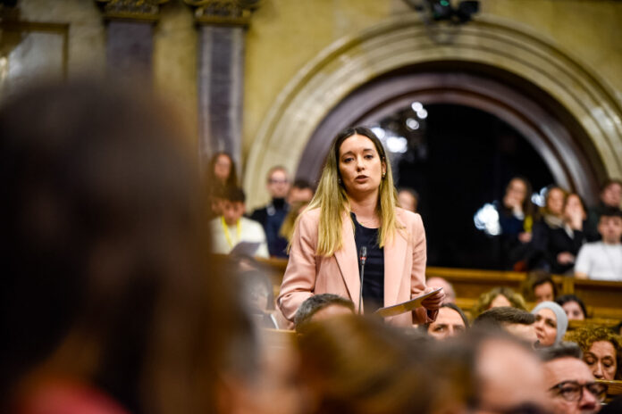 La diputada de ERC Ana Balsera en el Parlament.