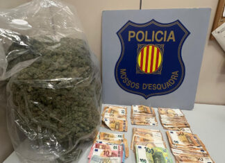 Mossos detienen a pareja con 6 kg de marihuana en La Bisbal del Penedès