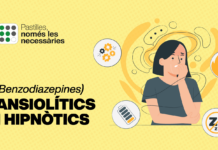 Imagen de la campaña lanzada por el Departamento de Salud contra el exceso de medicación para la ansiedad y el insomnio.