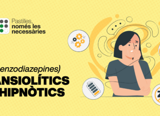 Imagen de la campaña lanzada por el Departamento de Salud contra el exceso de medicación para la ansiedad y el insomnio.