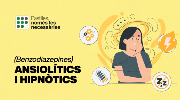 Imagen de la campaña lanzada por el Departamento de Salud contra el exceso de medicación para la ansiedad y el insomnio.