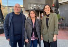 De izquierda a derecha, Miquel Colomé, Creu Camacho y Rosa Suriñach.
