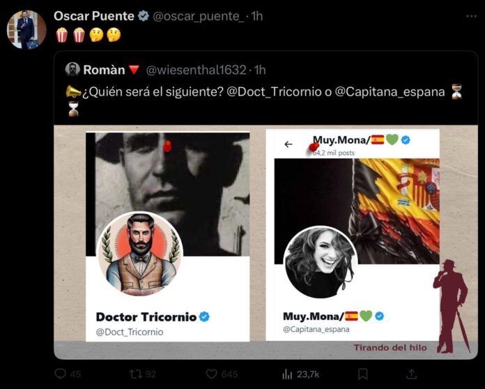 El mensaje publicado por el ministro Óscar Puente contra una usuaria de X.