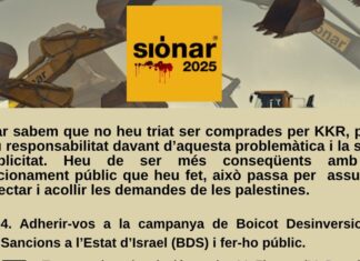 Campaña en redes de Prou Complicitat contra los organizadores del festival Sónar, que se celebra la semana que viene en Barcelona.