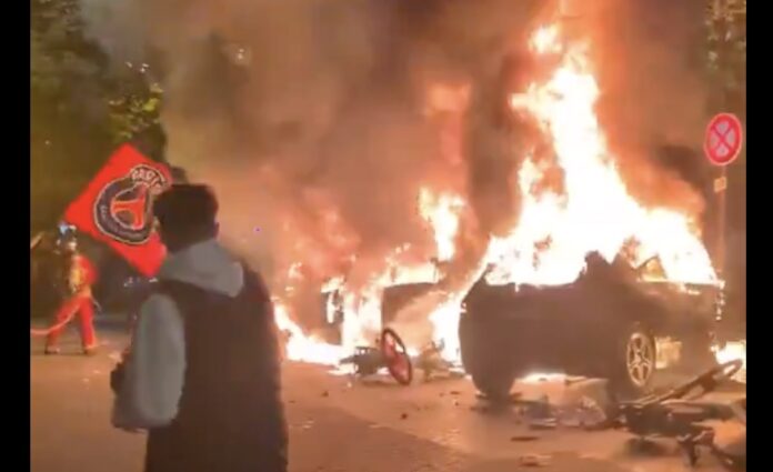 Caos en París: 2 muertos, 559 detenidos y 692 incendios tras la victoria del PSG en la Champions