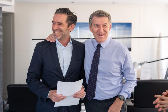 Borja Sémper y Alberto Núñez Feijóo.