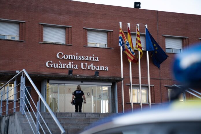 Vista de la Comisaría de la Guàrdia Urbana de Badalona.