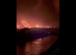 El fuego está ya muy cerca de Xerta (X).