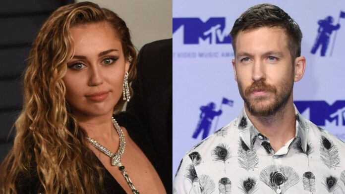 Calvin Harris y Miley Cyrus