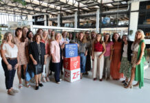 Imagen del 5º Aniversario del Consejo de la Mujer de la Zona Franca que hoy ha celebrado un encuentro que ha contado con la participación de la presidenta del Pacto Mundial de las Naciones Unidas en España, Clara Arpa, que ha acompañado a la directora general del CZFB, Blanca Sorigué, en un encuentro que ha reunido a las 26 directivas de las empresas que forman parte del mismo.