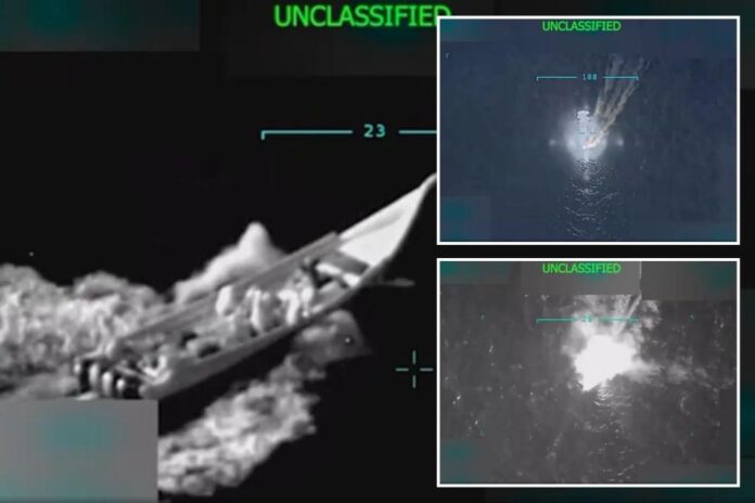 (Vídeo) EE.UU. destruye con un misil un barco de narcotráfico venezolano