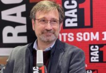 El conseller de Política Lingüística cuestiona la obligatoriedad del catalán para trabajar de cara al público El conseller de Política Lingüística, Francesc Xavier Vila, en los estudios de RAC1 (RAC1).