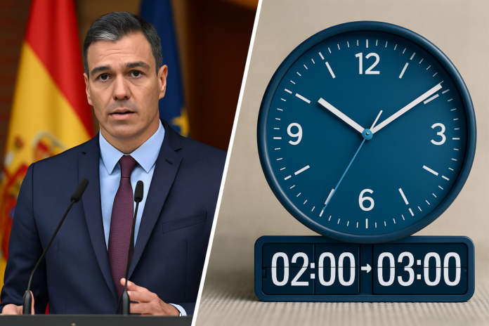 Cambio de hora España