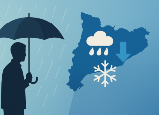 Cataluña: fin de semana de lluvias y bajón térmico