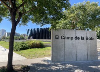El Govern ha organizado unas 60 actividades con motivo del 50 aniversario de la muerte de Franco Vista del Bosc de Empremtes, de Francesc Abad, en el Camp de La Bota.