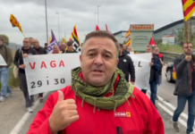 Metalúrgicos bloquean Via Laietana para exigir convenio digno Metalúrgicos bloquean Via Laietana