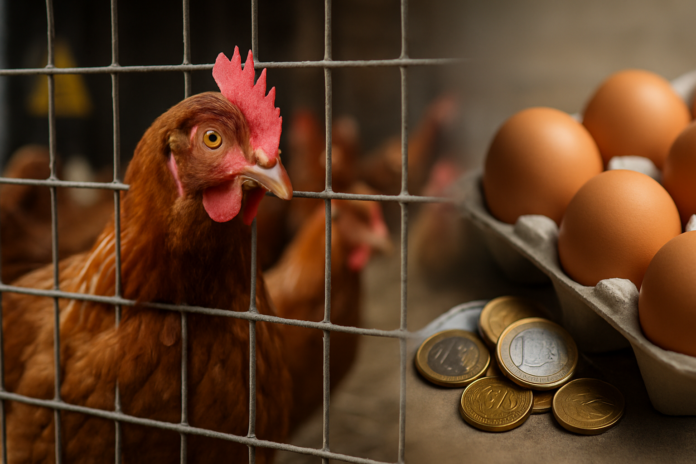 Gripe aviar en Cataluña: gallinas encerradas y huevos al alza