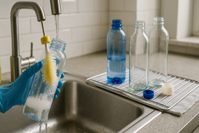 Reutilizar botellas: el riesgo está en la higiene