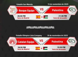 La Federación de Fútbol Palestina la lía: identifica a las selecciones catalana y vasca con la bandera española Mensaje publicado en X por la Federación de Fútbol de Palestina identificando a las selecciones vasca y catalana con la bandera de España.