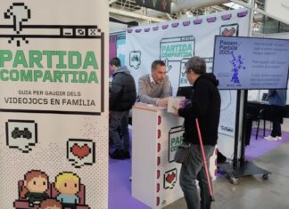 Stand del Govern en SAGA, la feria más importante de videojuegos en catalán.