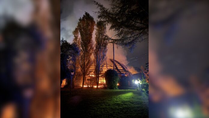 Arde la cúpula de Mas Marroch: madrugada de susto