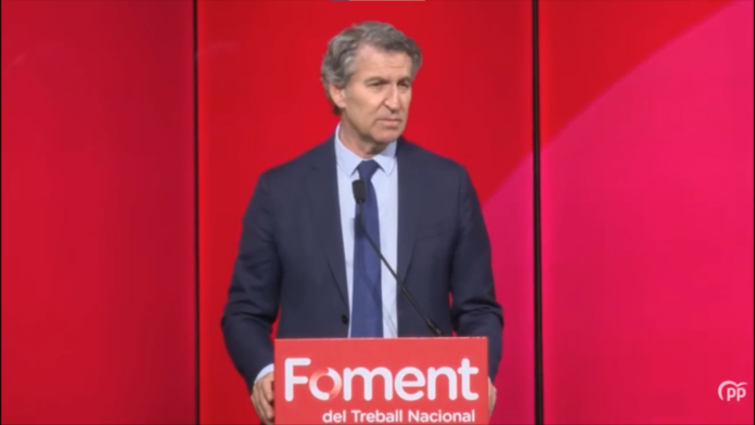 Feijóo pide ayuda a empresarios catalanes para sumar votos de Junts en una moción de censura